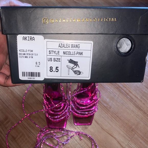 AZALEA WANG STATION SEXY TIE UP STILETTO SANDAL - Picture 5 of 9